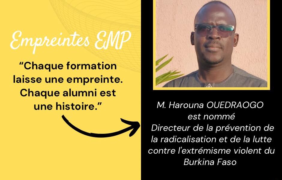 Alumni du cours Médiation politique et communautaire 2-24 M. Harouna OUEDRAGO